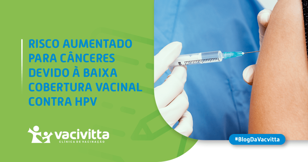 Risco aumentado para cânceres devido à baixa cobertura vacinal contra Papilomavírus Humano (HPV)